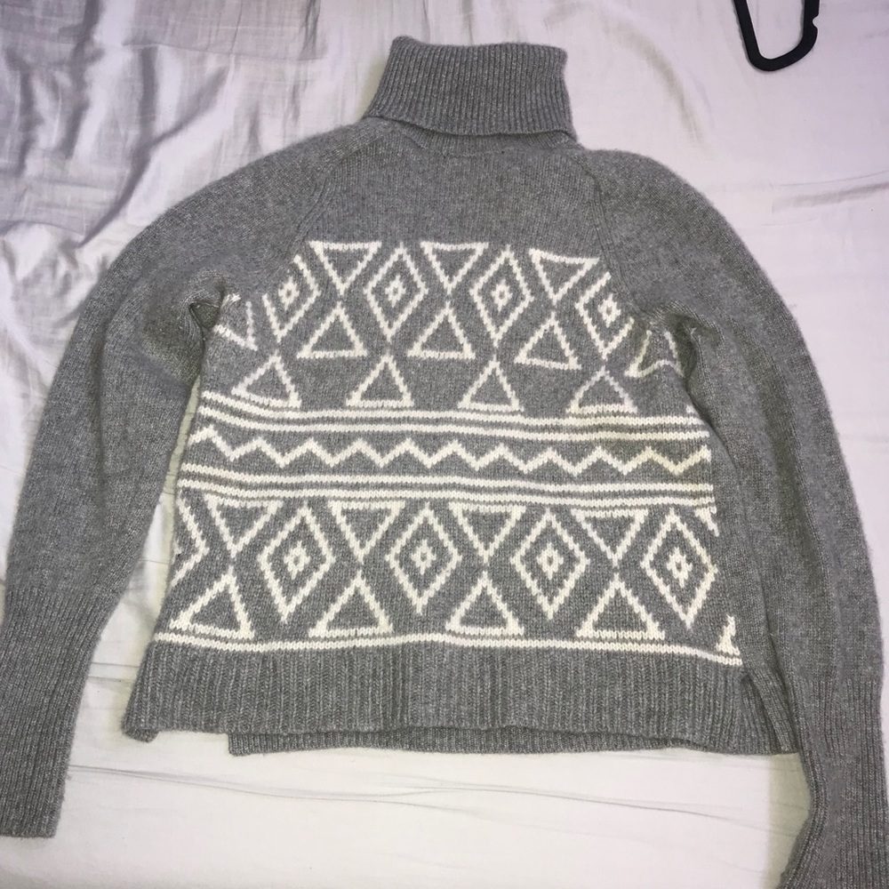 J Crew fair isle turtleneck sweater